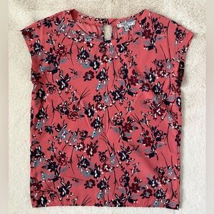 Abercrombie & Fitch Floral Blouse in Pink and Navy